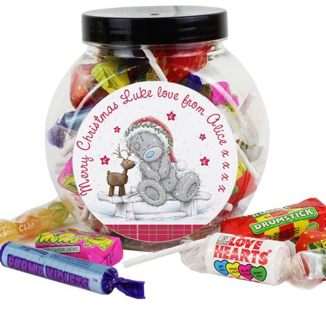 Personalised Me to You Christmas Reindeer 250g Sweet Jar £8.99